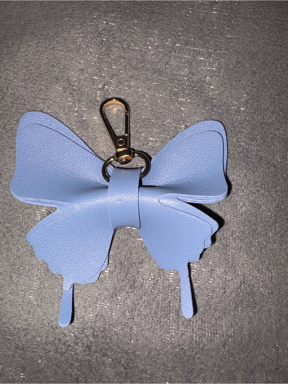 Blue Butterfly Bow Keychain